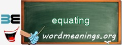 WordMeaning blackboard for equating